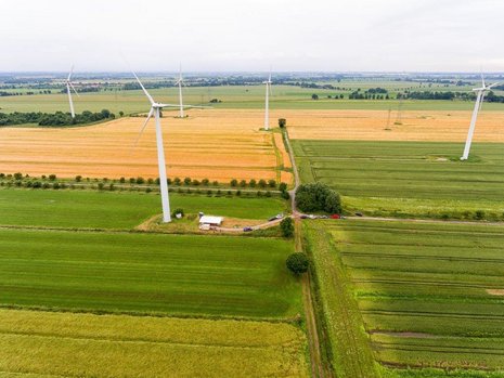 Windpark von oben